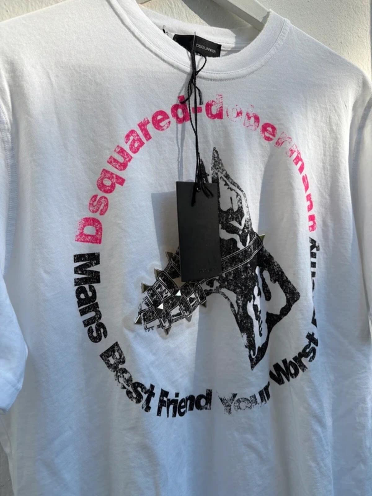 Dsquared2 FW2007 Runway Studded "Dobermann" T-Shirt Unworn