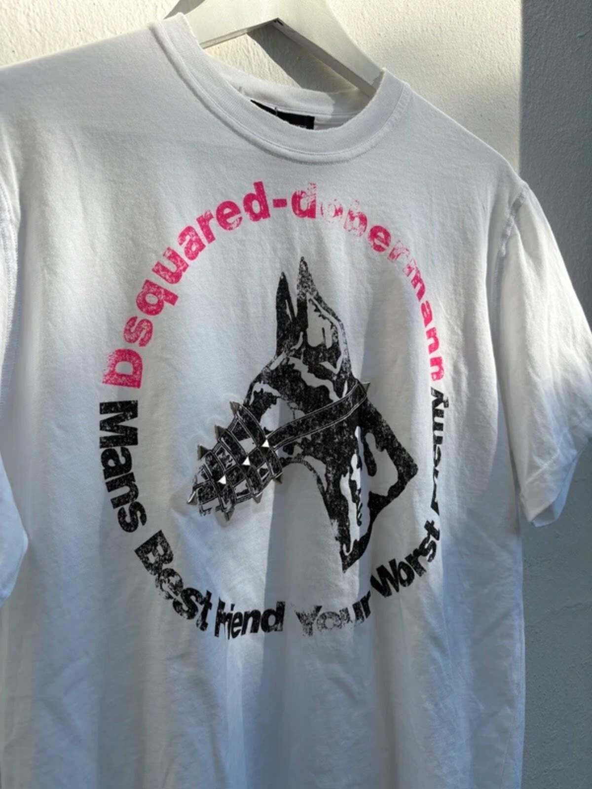Dsquared2 FW2007 Runway Studded "Dobermann" T-Shirt Unworn