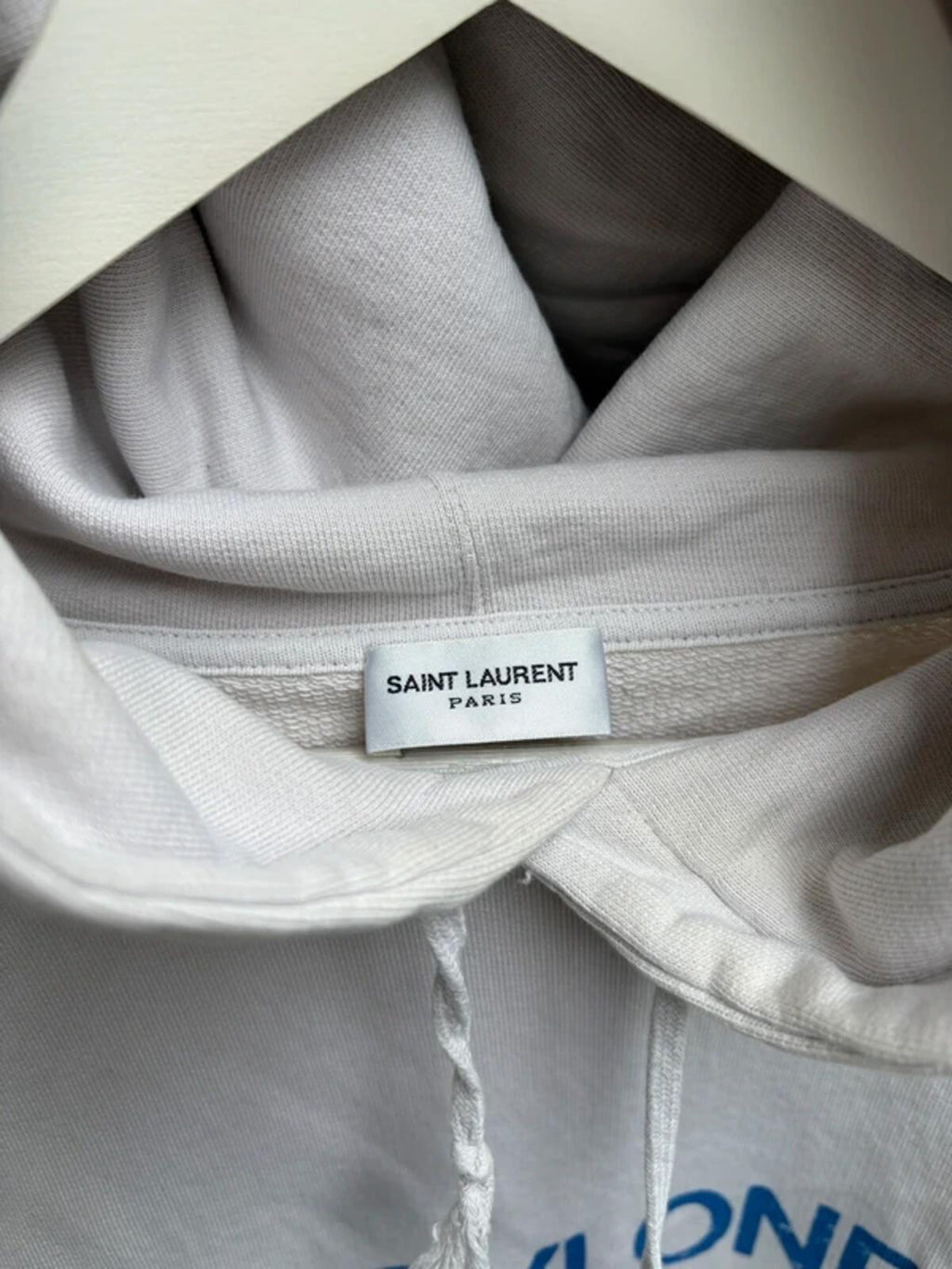 Saint Laurent Paris SS2018 „Babylone“ Hoodie White
