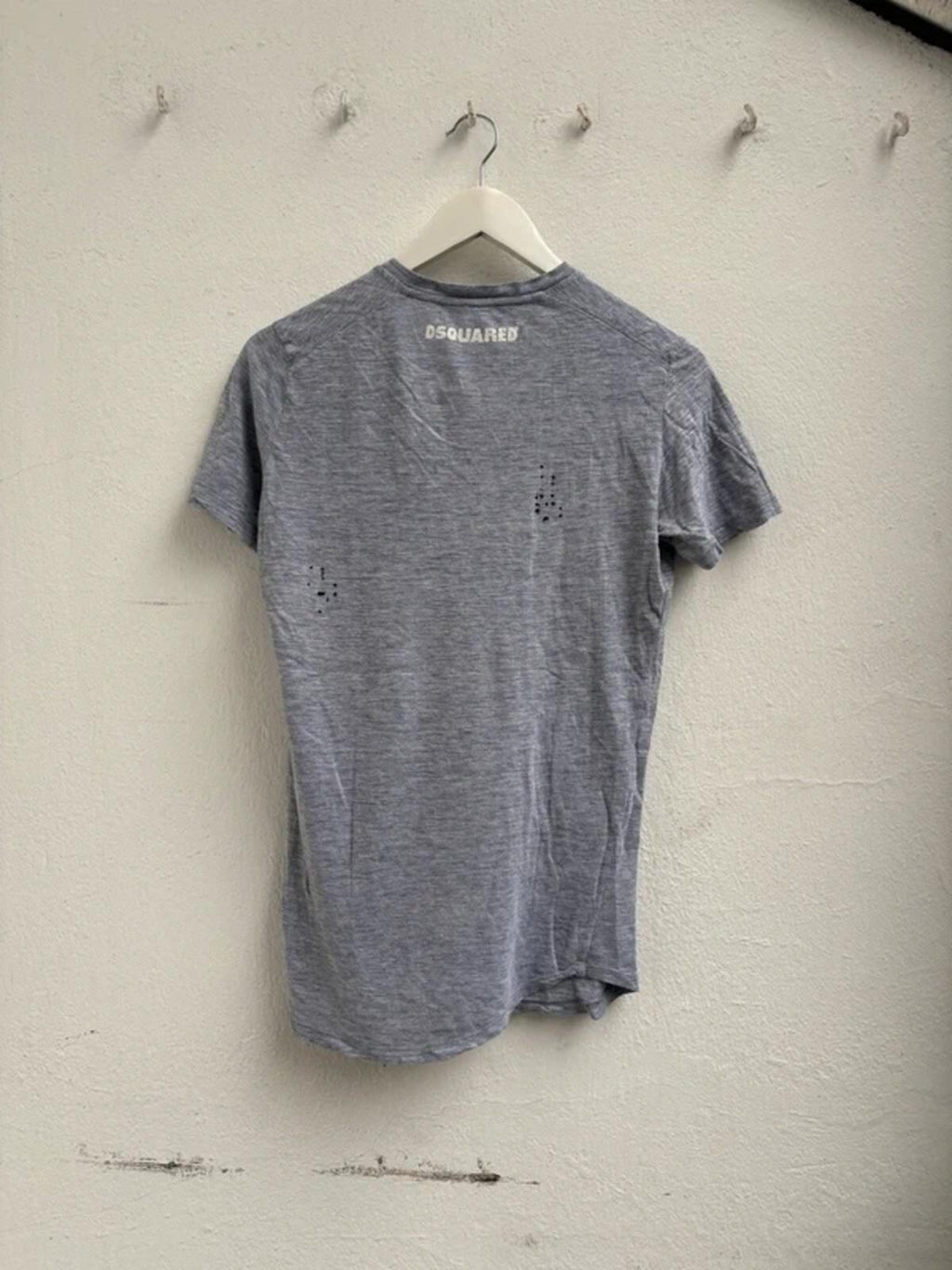 Dsquared2 SS2014 "Flying Safari" Distressed T-Shirt Grey