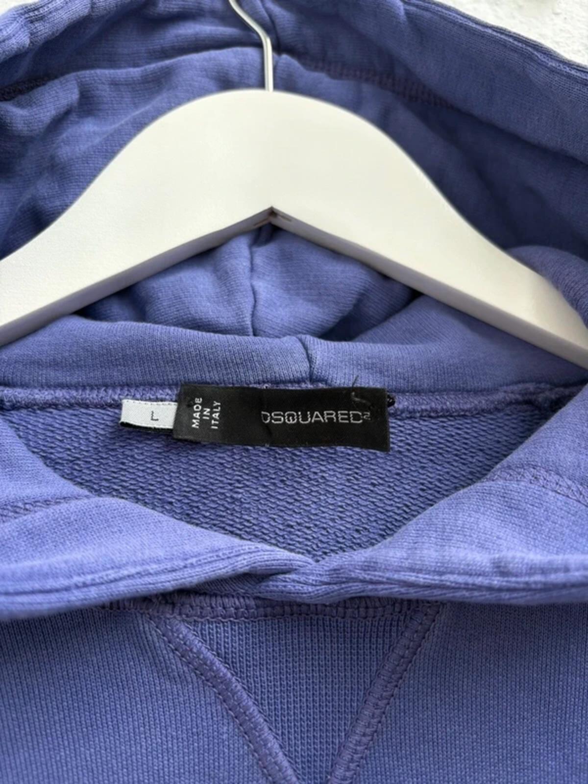 Dsquared2 FW2009 Purple Metal Logo Hoodie L