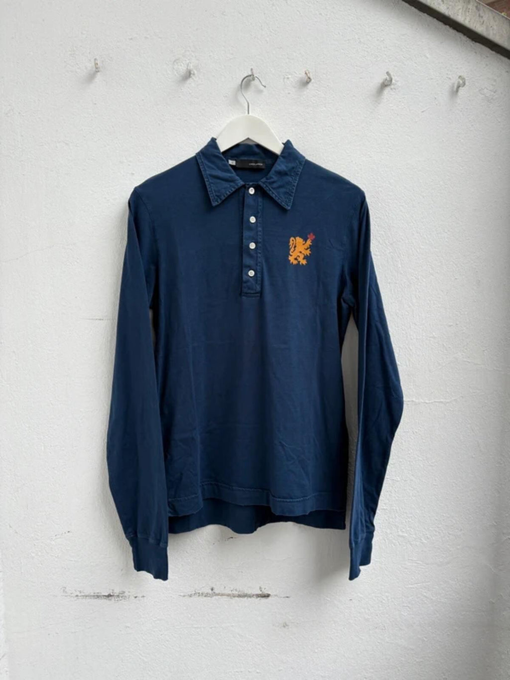 Dsquared2 FW06 „Duke" Longsleeve Polo Shirt Blue