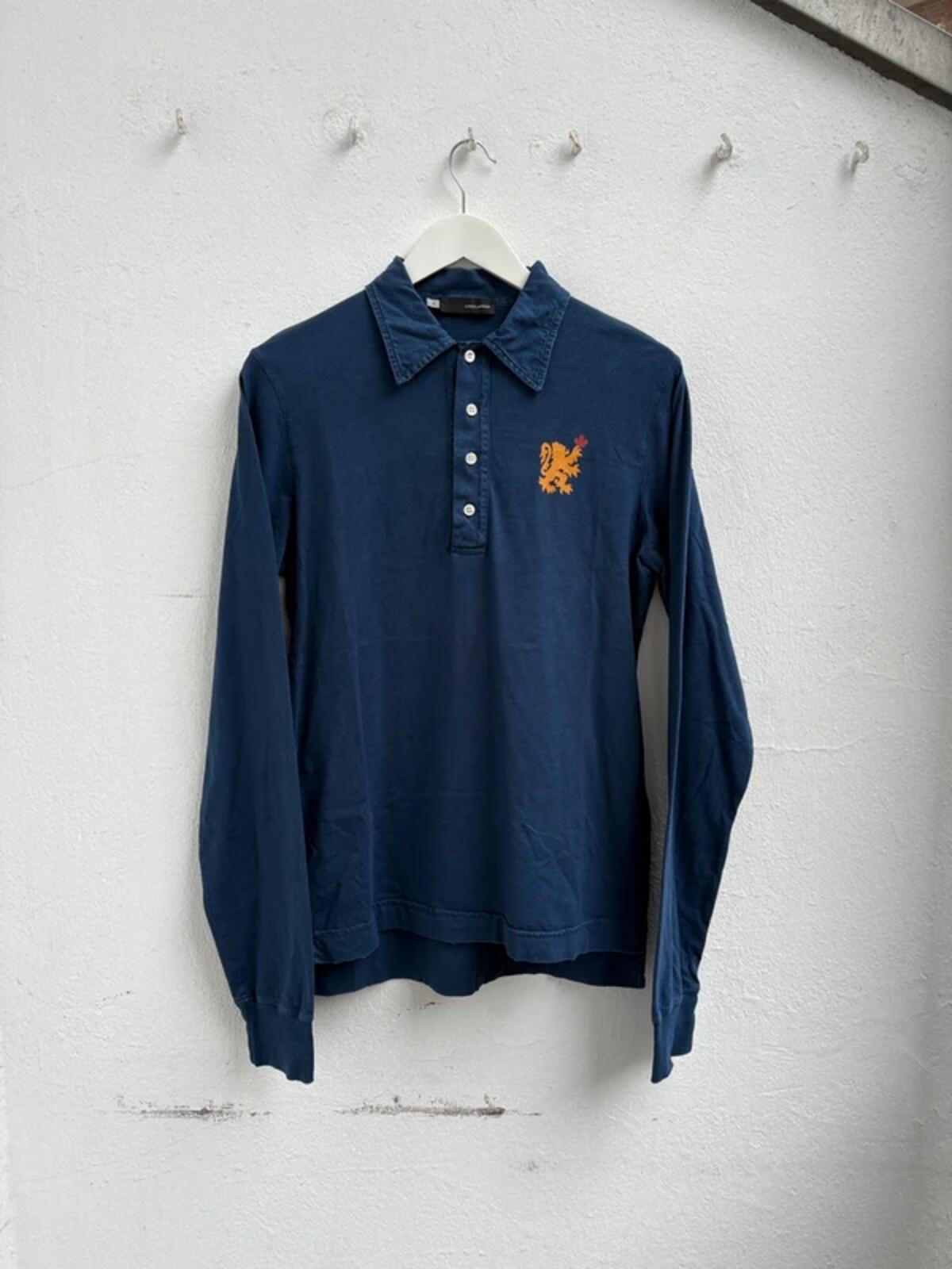 Dsquared2 FW06 „Duke" Longsleeve Polo Shirt Blue