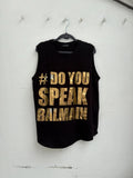 #douyouspeakbalmain tank-top
