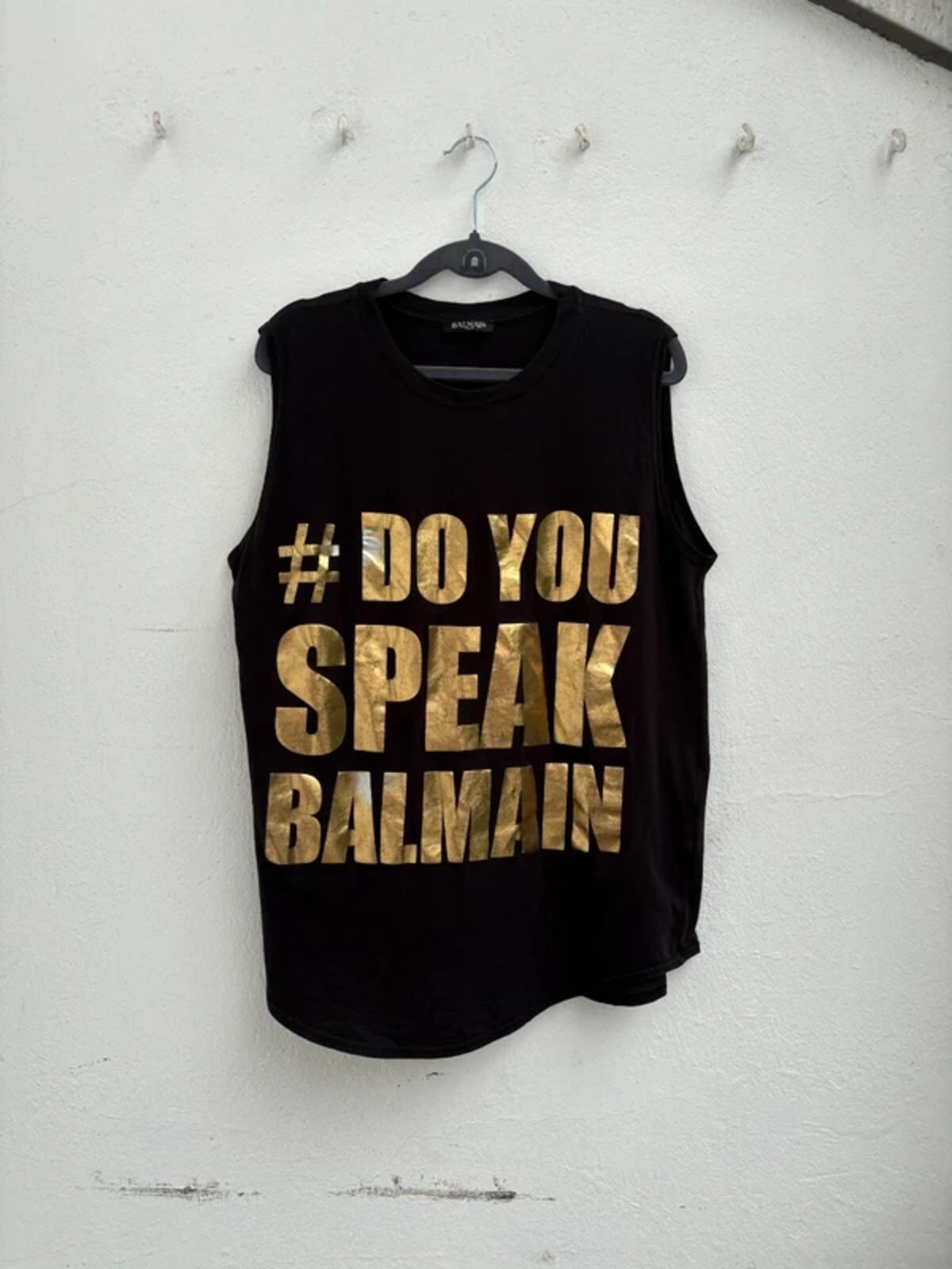 #douyouspeakbalmain tank-top
