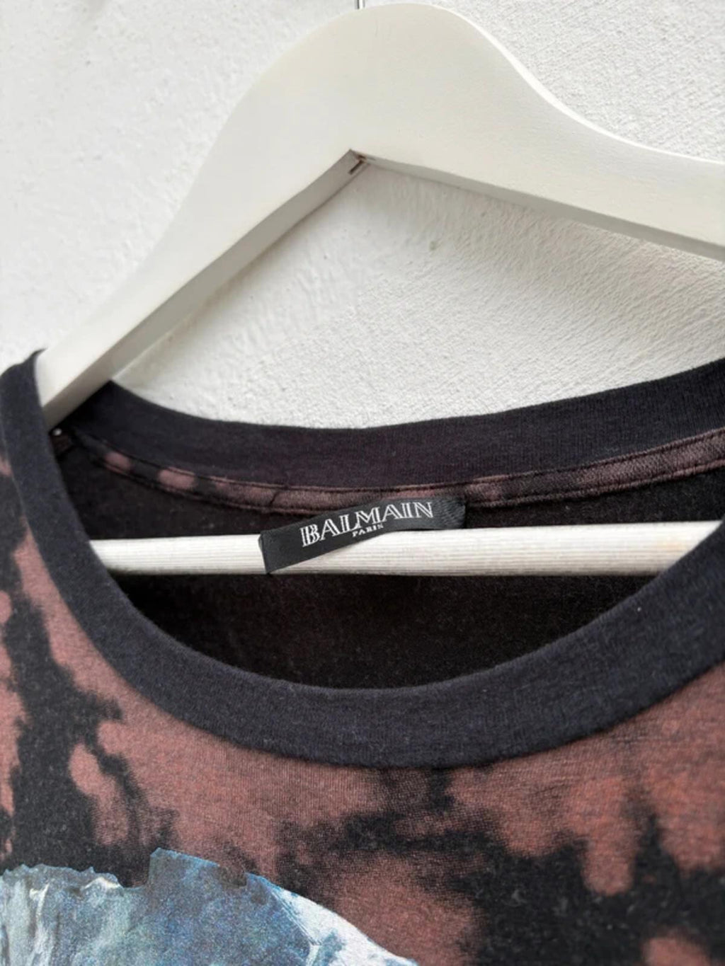 SS12 Balmain Tye-Die Lace Shirt Olivier Rousteing