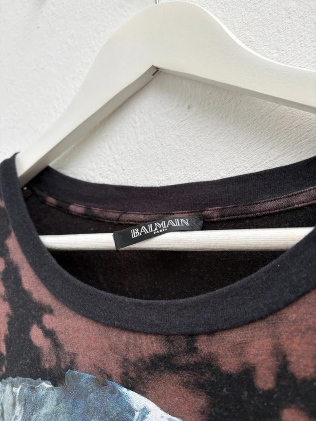 SS12 Balmain Tye-Die Lace Shirt Olivier Rousteing