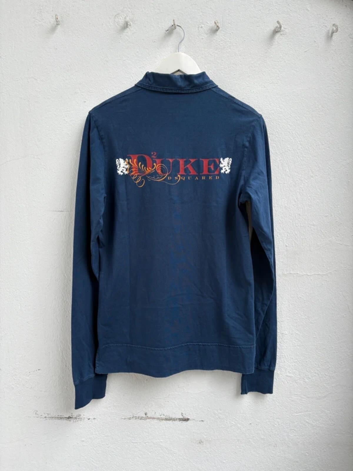 Dsquared2 FW06 „Duke" Longsleeve Polo Shirt Blue