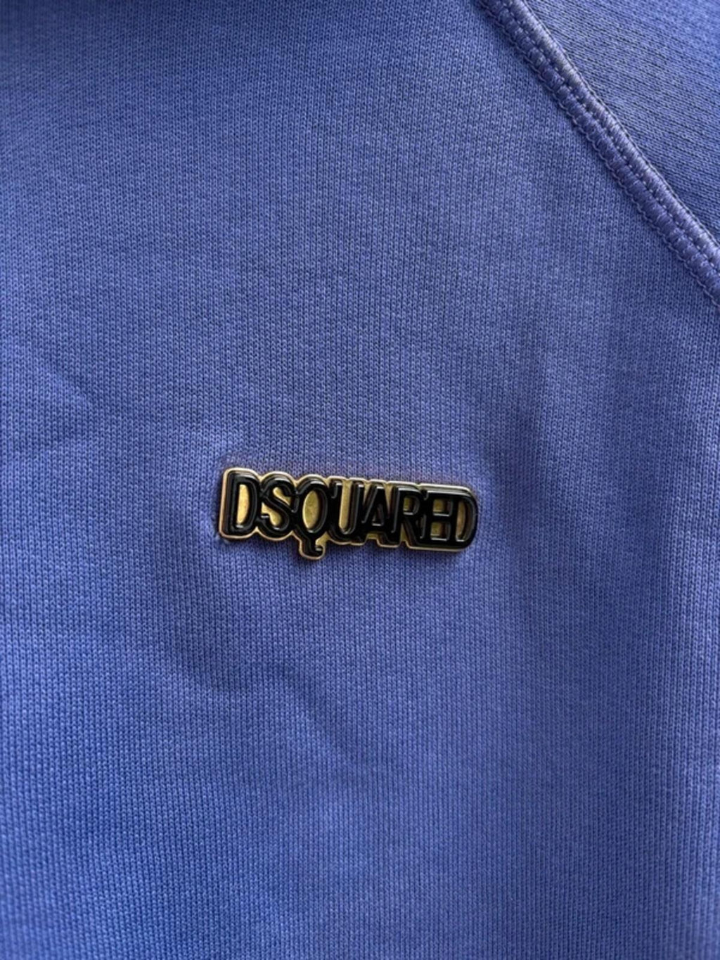 Dsquared2 FW2009 Purple Metal Logo Hoodie L
