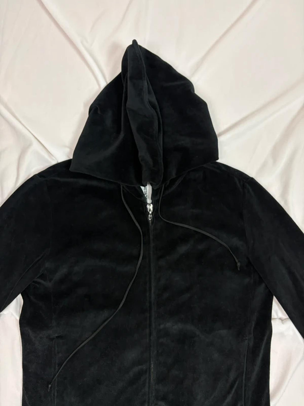 Attachment by Kazuyuki Kumagai Velour Hoodie Black