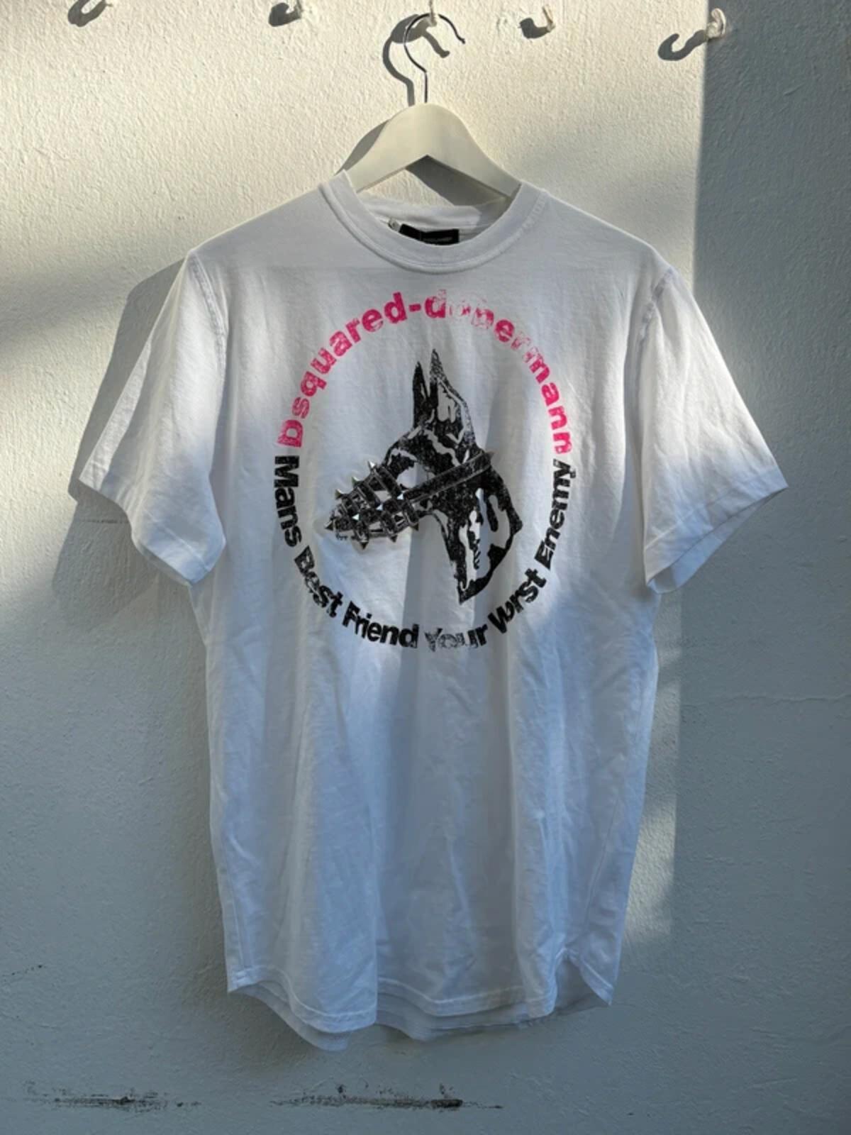 Dsquared2 FW2007 Runway Studded "Dobermann" T-Shirt Unworn