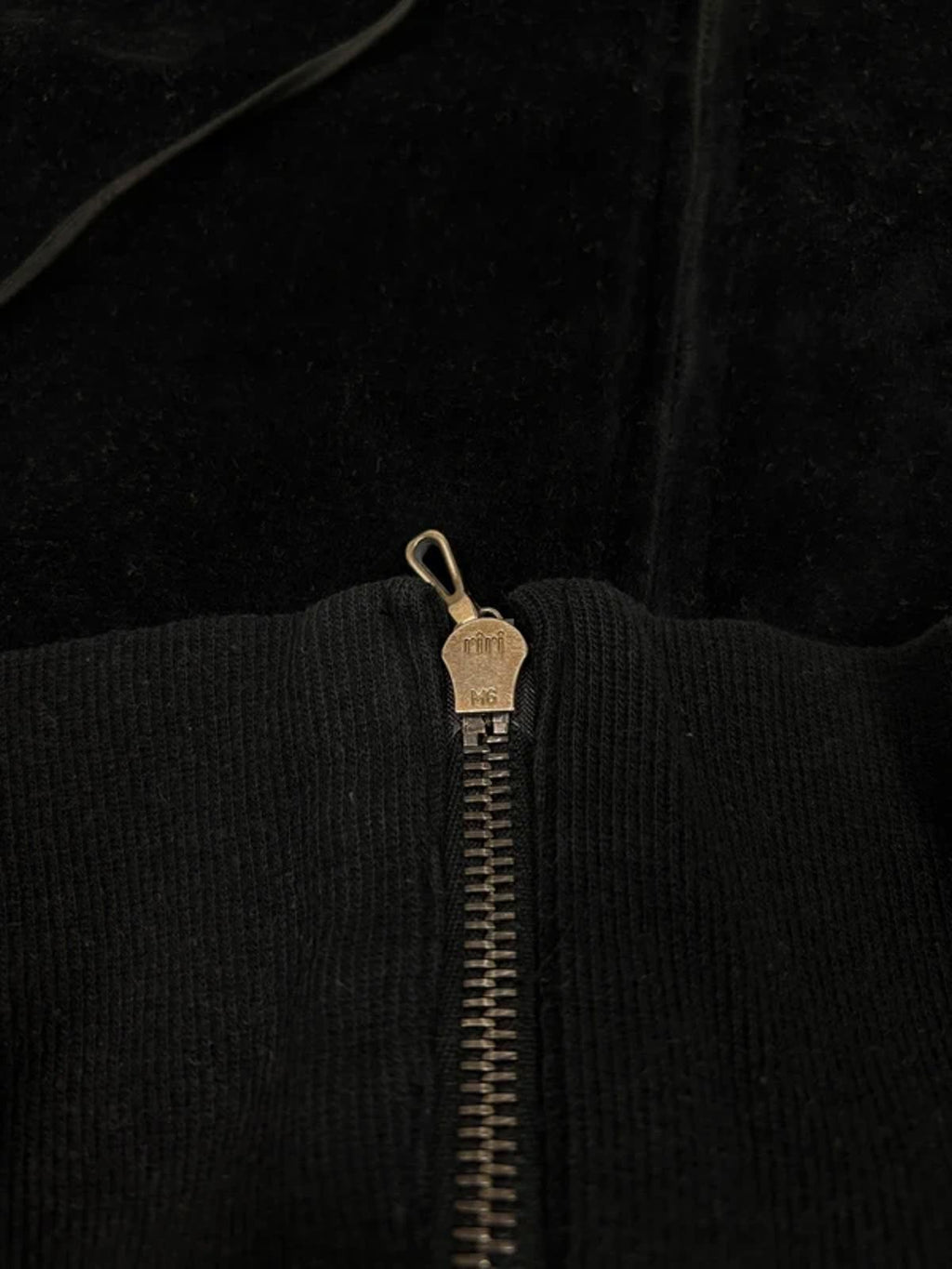 Attachment by Kazuyuki Kumagai Velour Hoodie Black