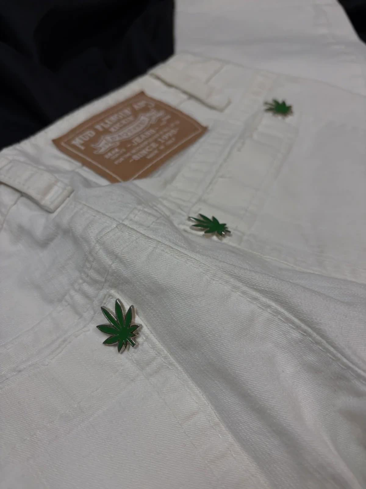 Dsquared2 SS05 „Mud“ Dope Leaf Distressed Low Rise Jeans