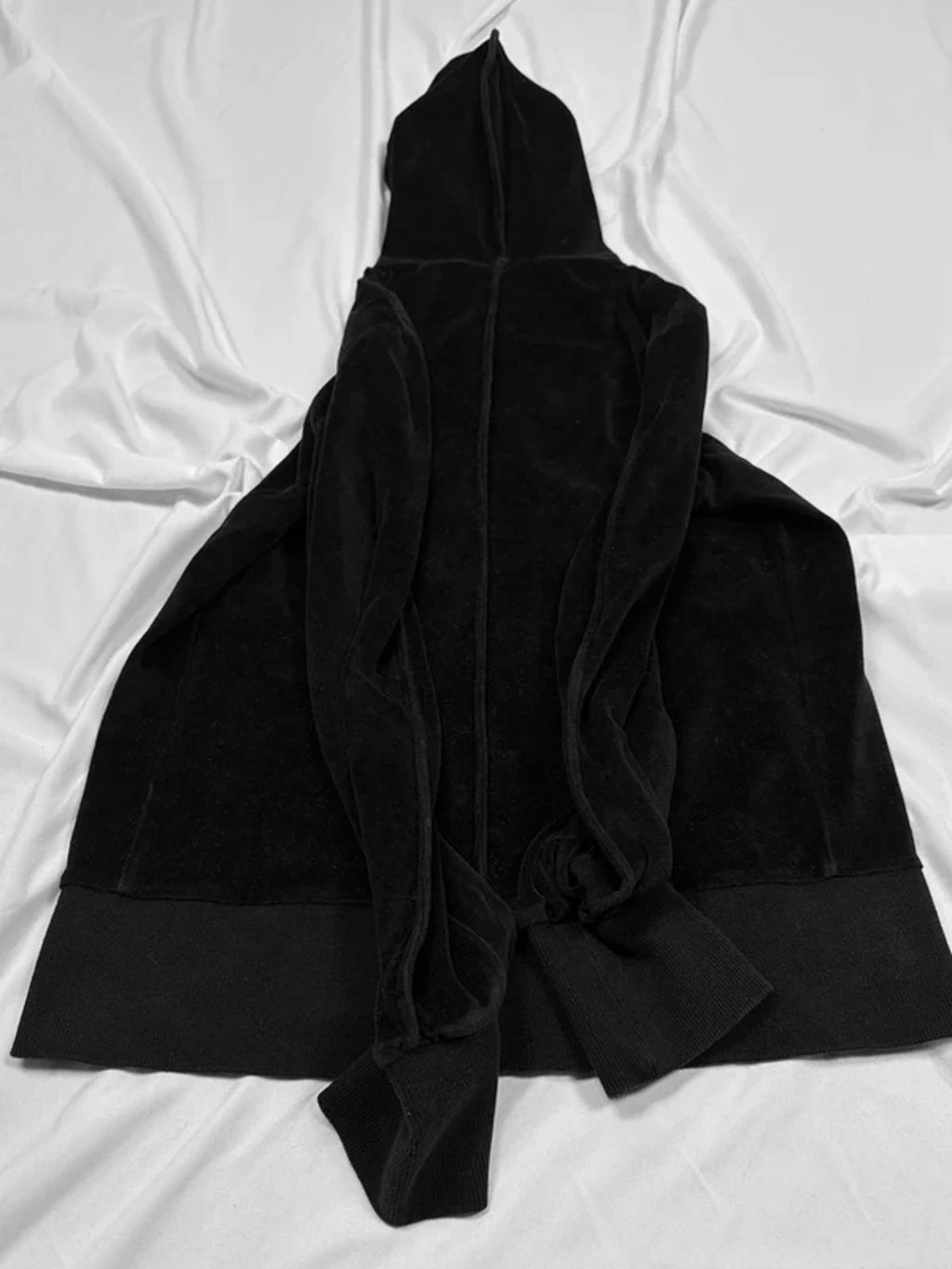 Attachment by Kazuyuki Kumagai Velour Hoodie Black