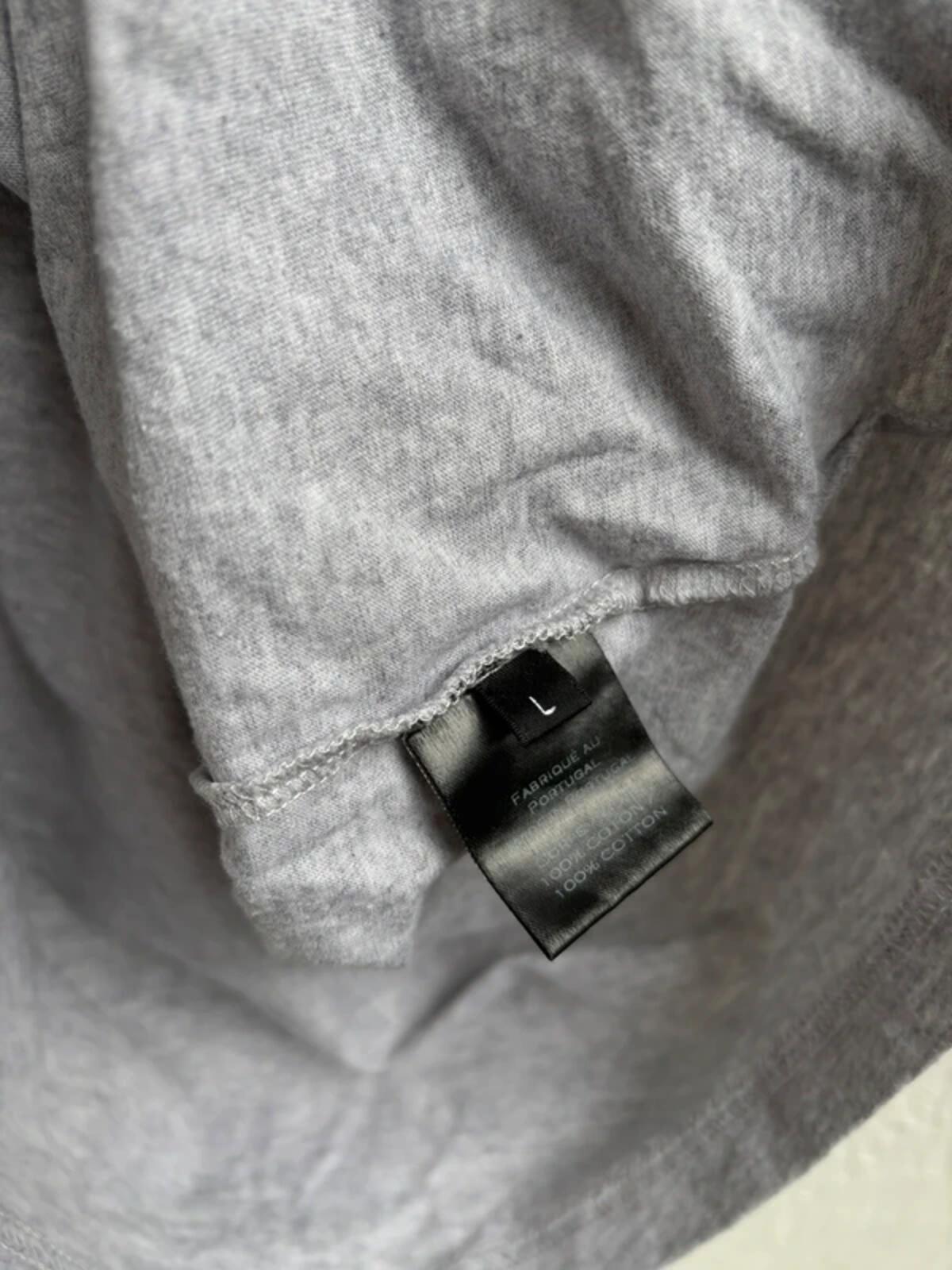 Balmain FW2018 Logo Shirt Grey Size L