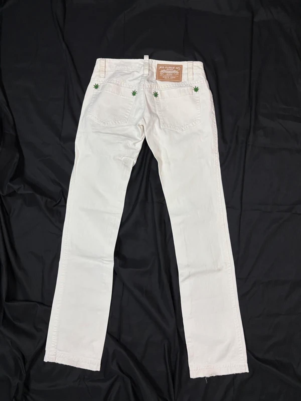 Dsquared2 SS05 „Mud“ Dope Leaf Distressed Low Rise Jeans