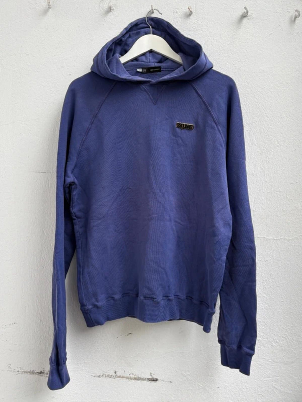 Dsquared2 FW2009 Purple Metal Logo Hoodie L