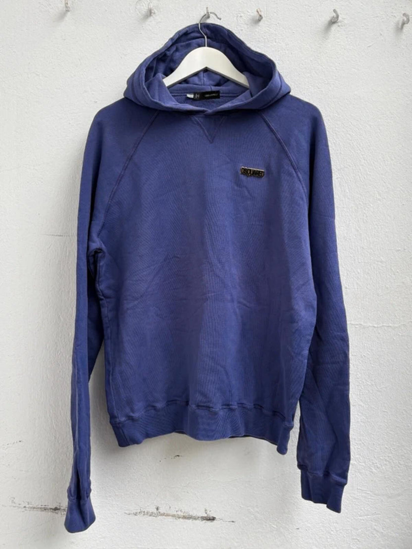 Dsquared2 FW2009 Purple Metal Logo Hoodie L