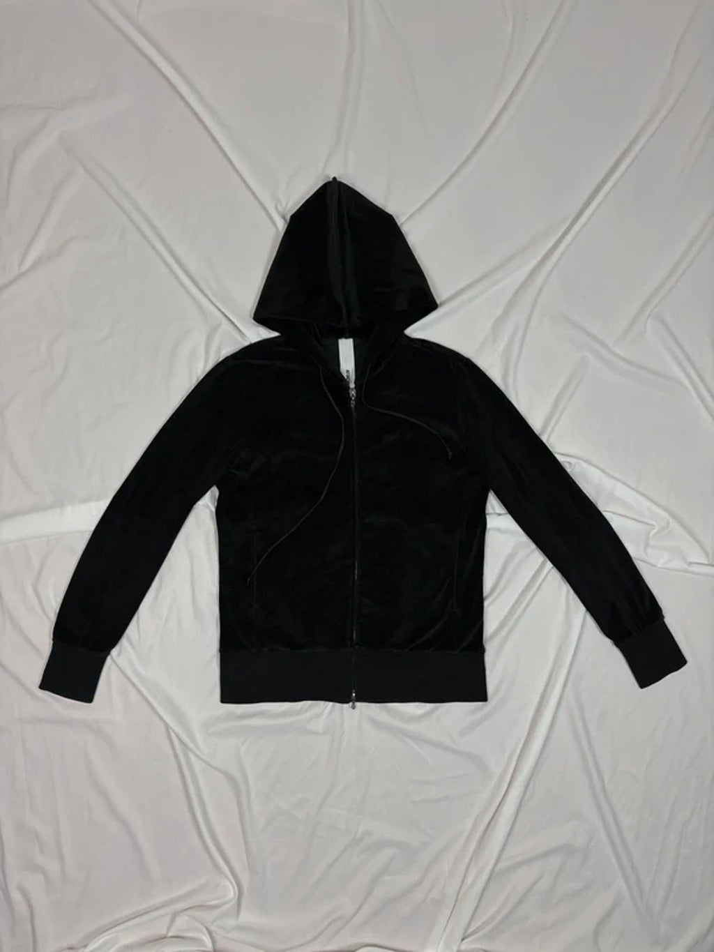 Attachment by Kazuyuki Kumagai Velour Hoodie Black