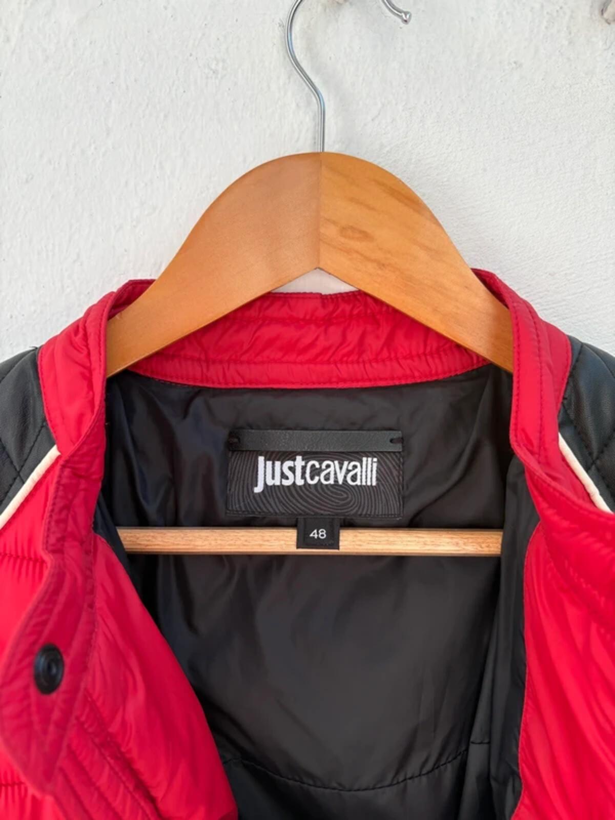 Just Cavalli FW2018 Quilted Biker Jacket Calf Leather