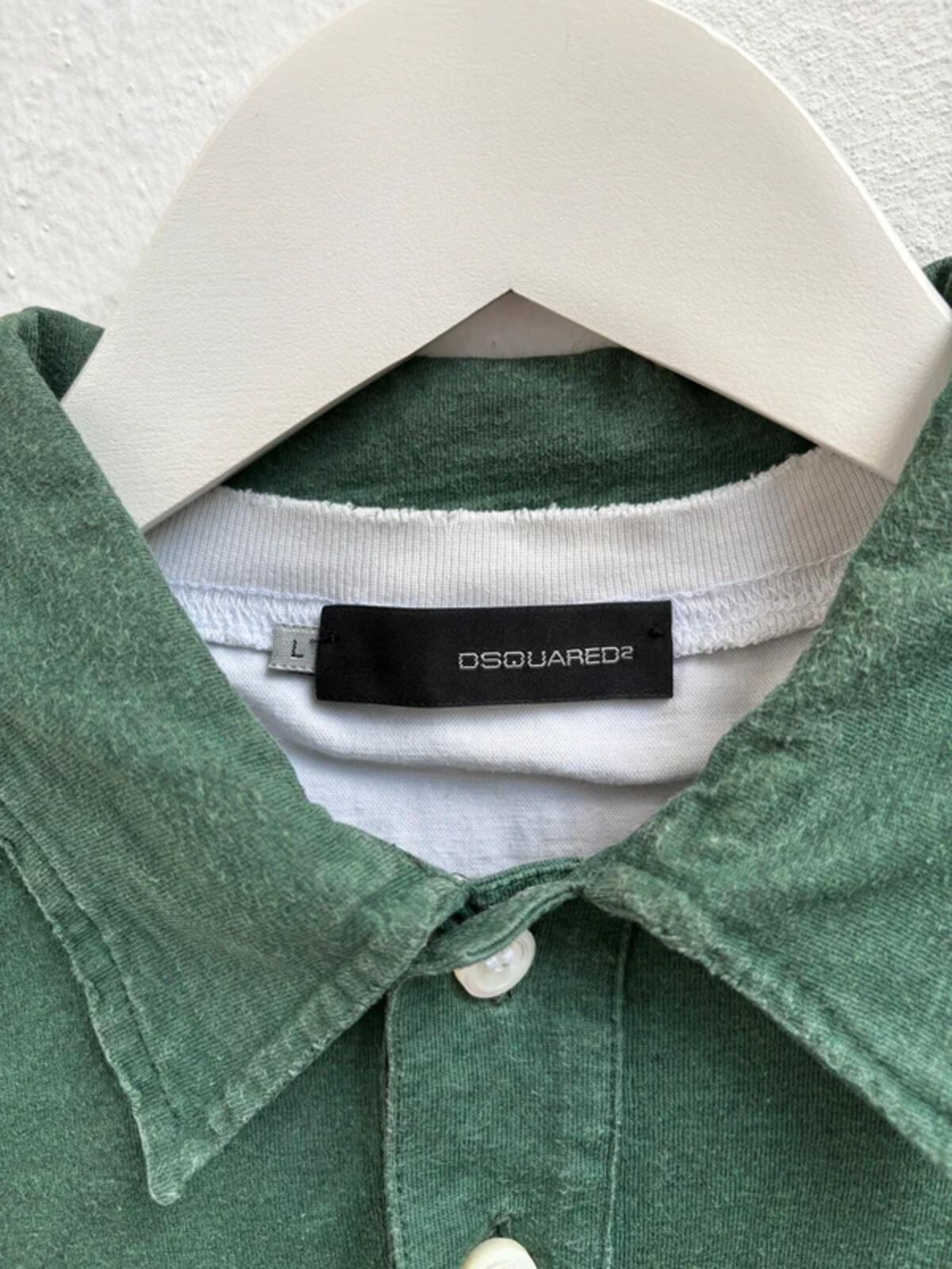 Dsquared2 FW2006 Double-Layered Polo Green